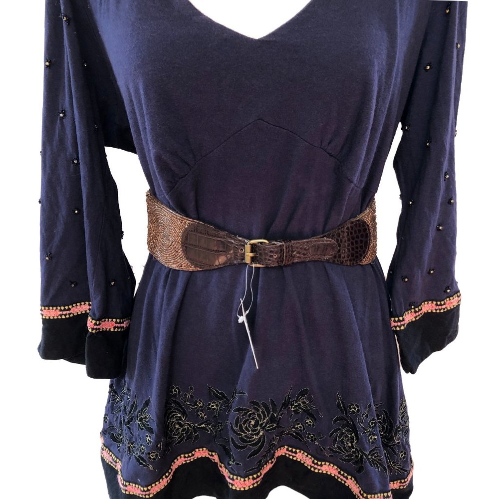 Anthropologie Jasper & Jeera Beaded High Waisted Belt